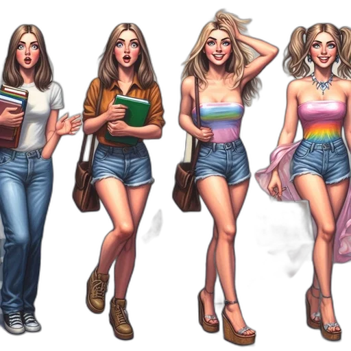 dress, concept art, comic book art, pixel art transparent PNG cut-out