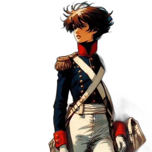 jacket, staff, crown, concept art transparent PNG cut-out