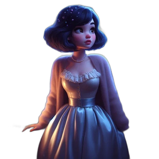 dress, robot, crown, face transparent PNG cut-out