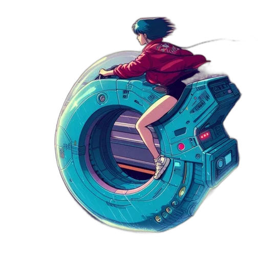 robot, car, weapon, jacket transparent PNG cut-out
