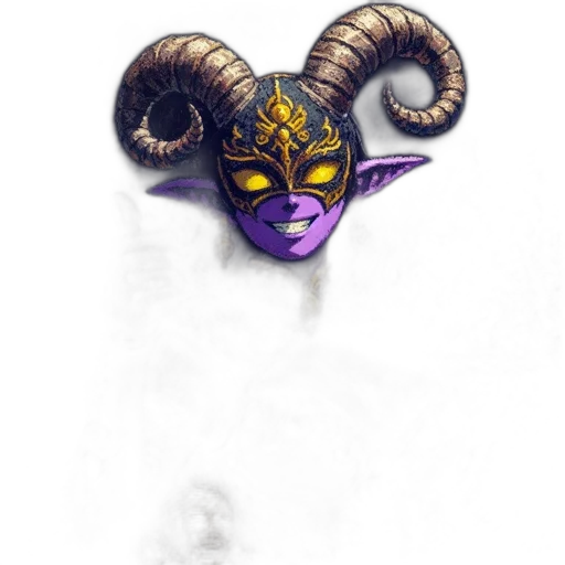 mask, dragon, staff, face transparent PNG cut-out