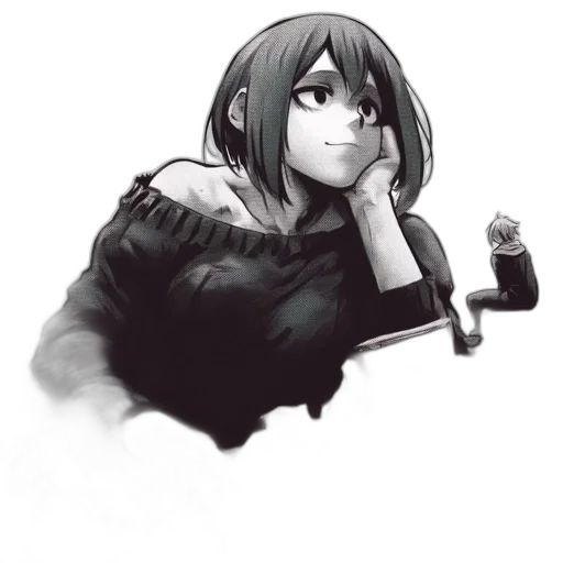 jacket, staff, weapon, face transparent PNG cut-out