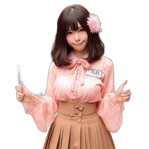 staff, dress, jacket, umbrella transparent PNG cut-out