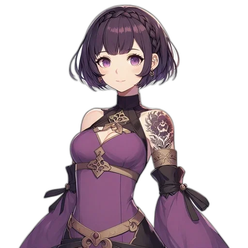 staff, dress, weapon, flower transparent PNG cut-out