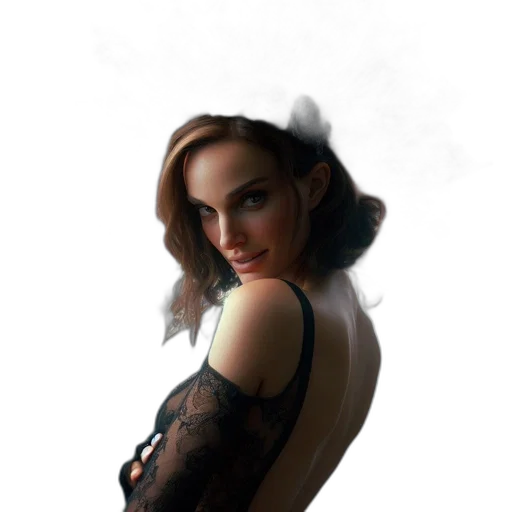 dress, face, staff, jewelry transparent PNG cut-out