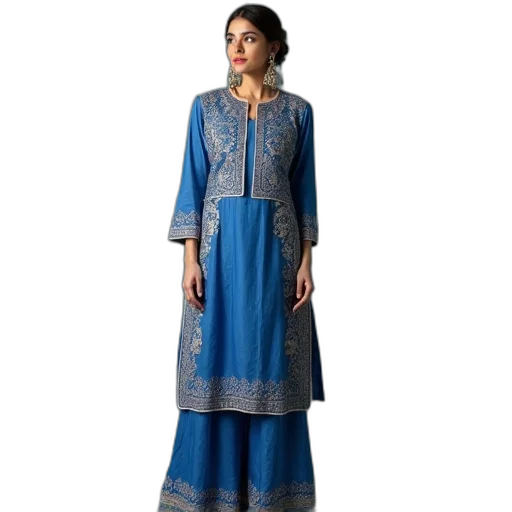 dress, blue, gorgeous, colored transparent PNG cut-out