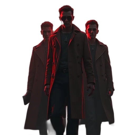 jacket, staff, mask, concept art transparent PNG cut-out