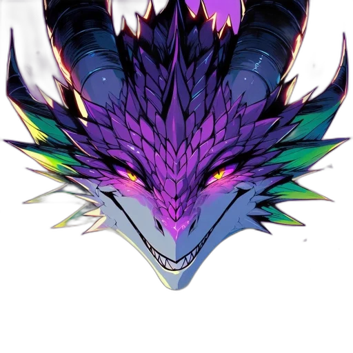 dragon, crown, mask, creature transparent PNG cut-out