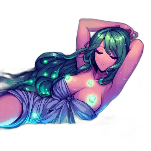 dress, fantasy art, concept art, pixel art transparent PNG cut-out