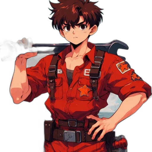 staff, weapon, jacket, pixel art transparent PNG cut-out