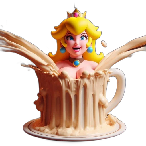 crown, food, 3d render, concept art transparent PNG cut-out