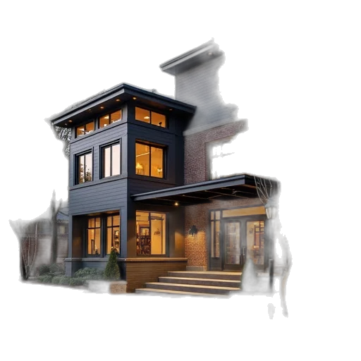 building, furniture, 3d render, concept art transparent PNG cut-out