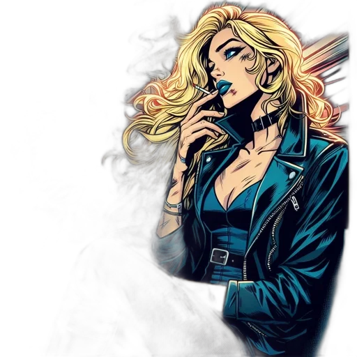 jacket, comic book art, concept art, cartoon transparent PNG cut-out