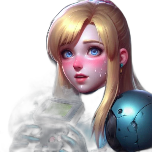 robot, face, concept art, fantasy art transparent PNG cut-out