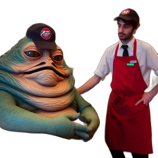 creature, staff, food, jabba transparent PNG cut-out