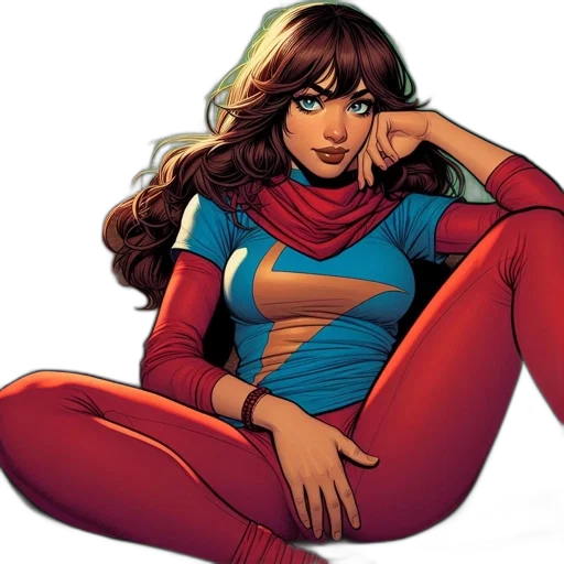 comic book art, concept art, animated, female transparent PNG cut-out
