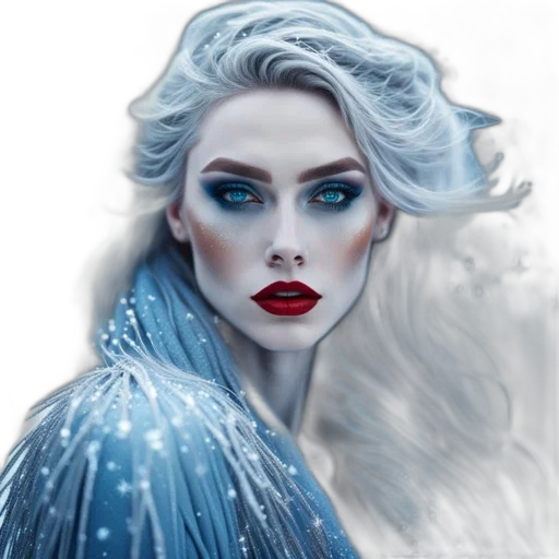 face, fantasy art, photorealistic, comic book art transparent PNG cut-out