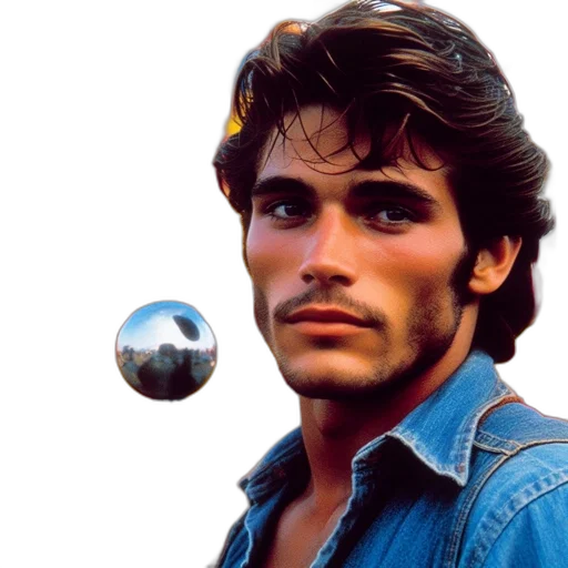 face, jacket, photorealistic, oil painting transparent PNG cut-out