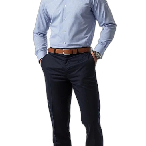 staff, jacket, 3d render, man transparent PNG cut-out