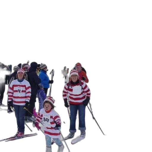 snow, group, people, skiing transparent PNG cut-out