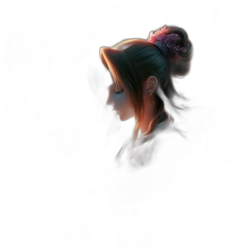 face, hair, mask, crown transparent PNG cut-out