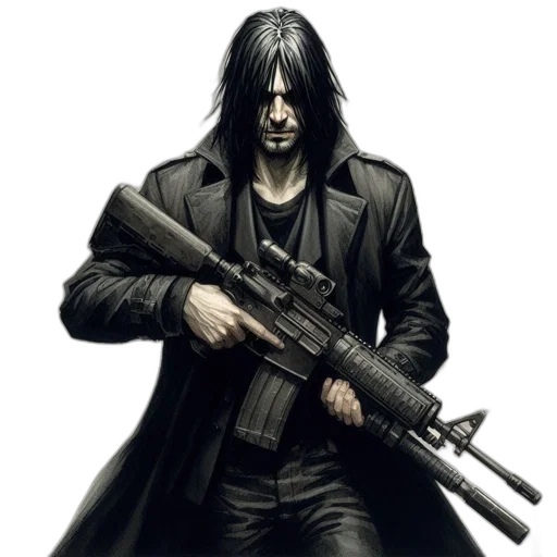 weapon, concept art, comic book art, photorealistic transparent PNG cut-out