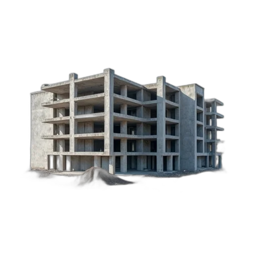 building, furniture, 3d render, photorealistic transparent PNG cut-out
