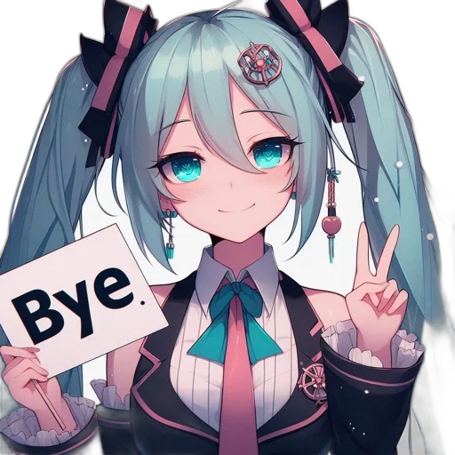 staff, anime, pixel art, vaporwave transparent PNG cut-out