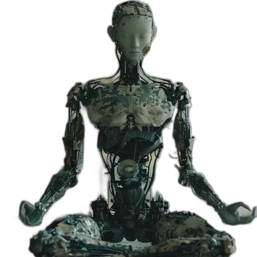 robot, jewelry, creature, 3d render transparent PNG cut-out