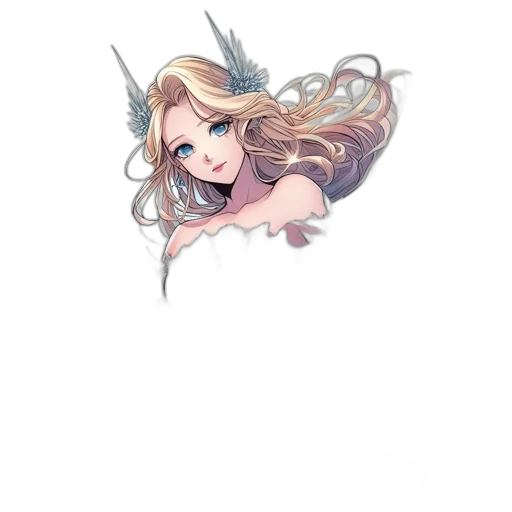 staff, hair, weapon, dragon transparent PNG cut-out