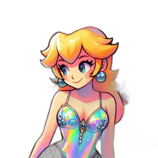 dress, crown, pixel art, concept art transparent PNG cut-out