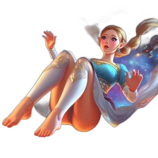 dress, staff, concept art, fantasy art transparent PNG cut-out