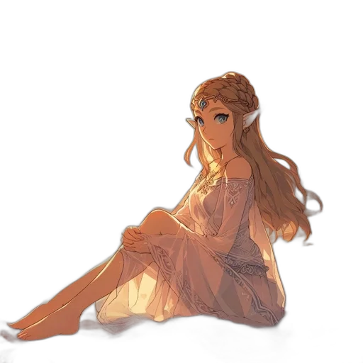 dress, crown, face, concept art transparent PNG cut-out