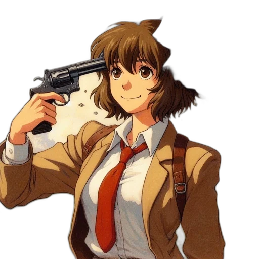 weapon, jacket, staff, animal transparent PNG cut-out