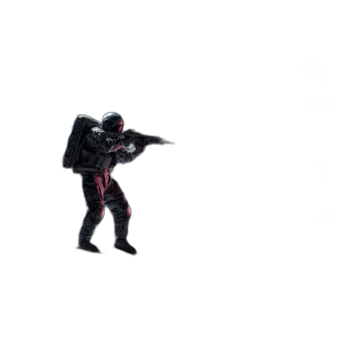 weapon, robot, staff, creature transparent PNG cut-out