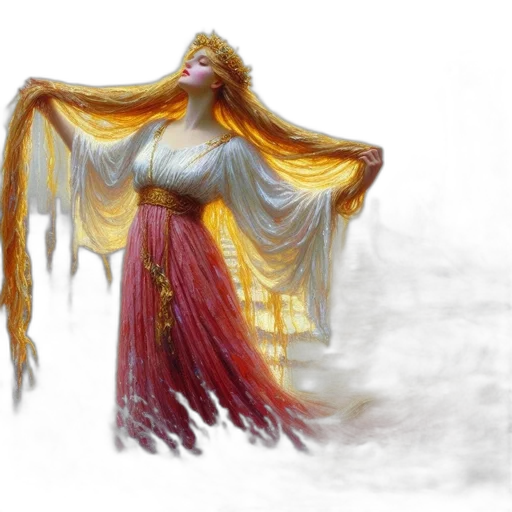 dress, dragon, crown, creature transparent PNG cut-out