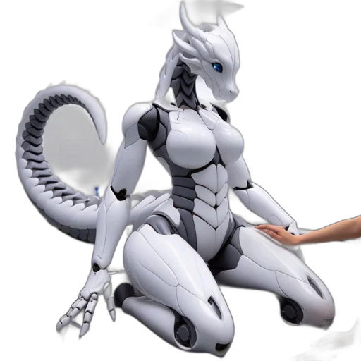 dragon, robot, creature, animal transparent PNG cut-out