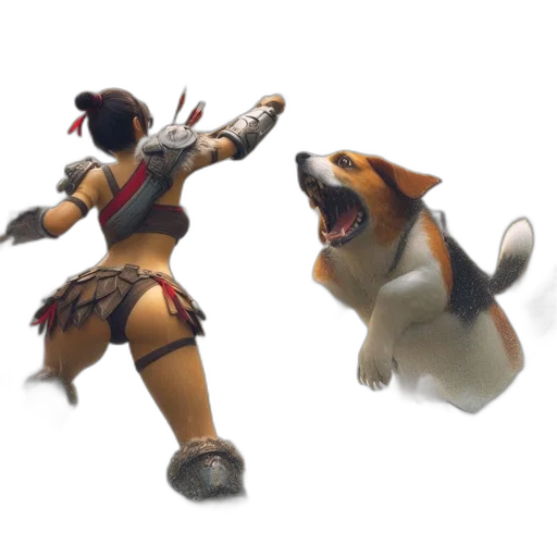 animal, staff, creature, weapon transparent PNG cut-out