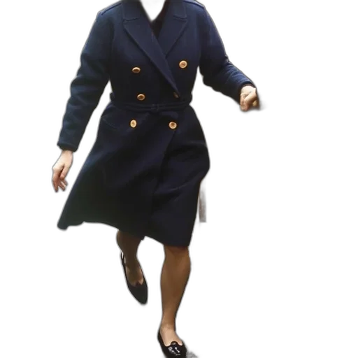 jacket, dress, hat, staff transparent PNG cut-out