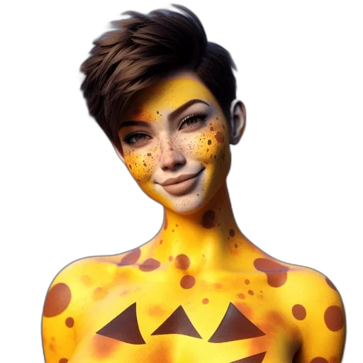 face, mask, creature, fantasy art transparent PNG cut-out