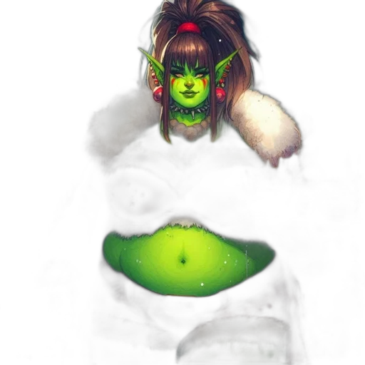 face, creature, mask, hair transparent PNG cut-out
