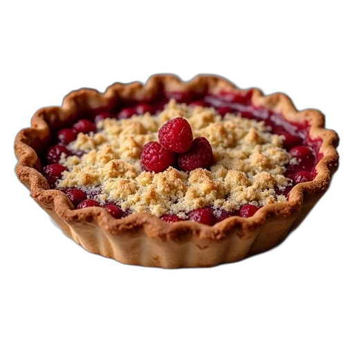 food, crown, pie, raspberry transparent PNG cut-out