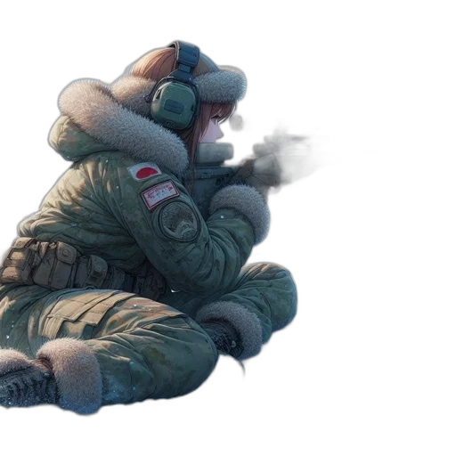 jacket, creature, robot, concept art transparent PNG cut-out