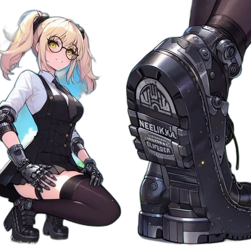 weapon, shoes, robot, staff transparent PNG cut-out
