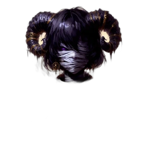 hair, mask, crown, face transparent PNG cut-out