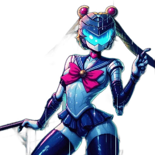 robot, weapon, staff, concept art transparent PNG cut-out