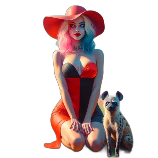 dress, hat, animal, creature transparent PNG cut-out