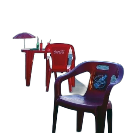 furniture, umbrella, staff, 3d render transparent PNG cut-out