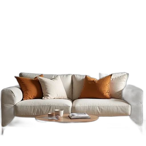 furniture, 3d render, photorealistic, earth tones transparent PNG cut-out