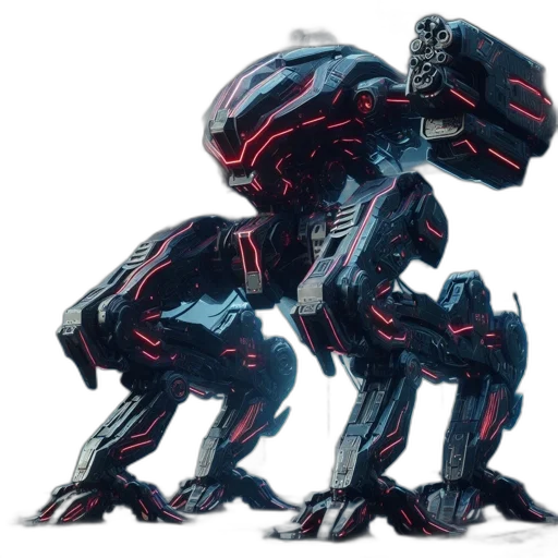 robot, creature, animal, dragon transparent PNG cut-out